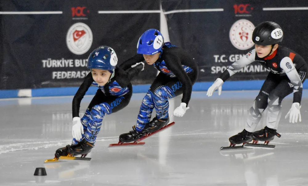 Erzurm’da Short Track Türkiye Şampiyonası heyecanı