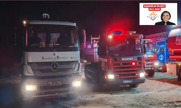 Buca’daki Orman Yangınına Karabağlar Belediyesi