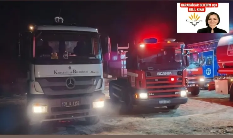 Buca’daki Orman Yangınına Karabağlar Belediyesi