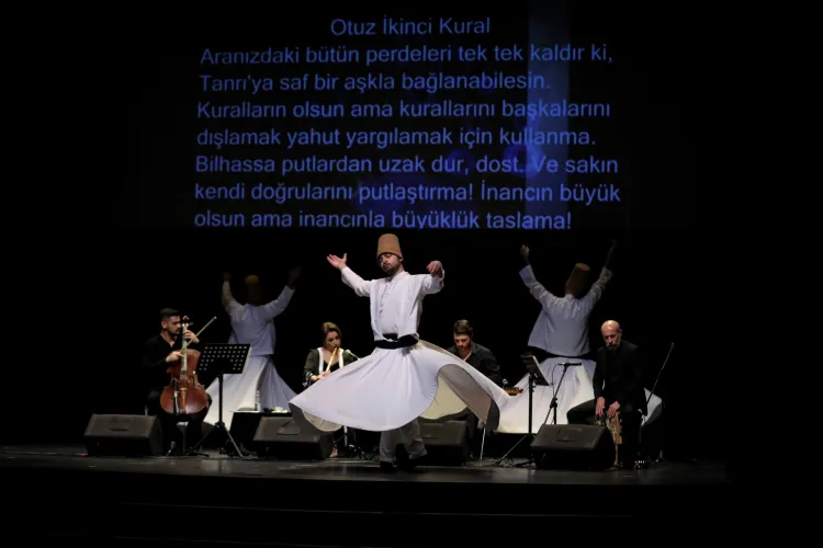 Bursa'da ney tınısıyla 'Şems’in 40 Kuralı' hayat buldu