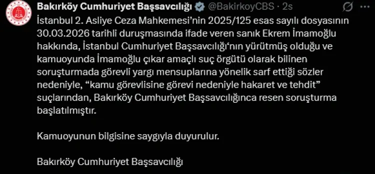 İmamoğlu hakkında yeni soruşturma